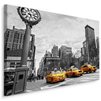 Karo-art Schilderij - Gele Taxi's in New York, Premium Print, 5 maten