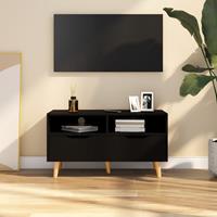 Tv-meubel 90x40x48,5 Cm Spaanplaat Zwart
