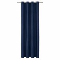 Tom Tailor Blickdichter Ösenvorhang 140x250cm DOVE blickdicht dunkelblau Gr. 140 x 245