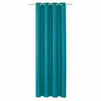Tom Tailor Blickdichter Ösenvorhang 140x250cm DOVE blickdicht petrol Gr. 140 x 245