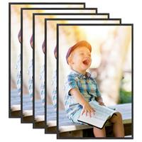 Fotolijsten 5 St Voor Wand Of Tafel 50x70 Cm Mdf Zwart
