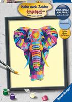 Ravensburger Schilderen op nummer  Bonte olifant