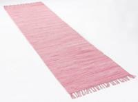 THEKO Loper Happy Cotton Fleckerl Handgeweven loper, platweefsel, puur katoen, met de hand geweven, met franje