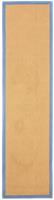 carpetfine Loper Sisal met gekleurd randdessin, antislip achterzijde