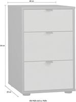 WIEMANN Nachtkastje Nizza voorgemonteerd, met soft-closetechniek en glazen front (set, 2 stuks)