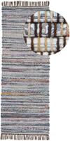 carpetfine Vloerkleed Kelim Chindi handgeweven, patchwork tapijt met franjes, ook verkrijgbaar in loperformaten