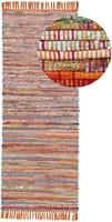 carpetfine Vloerkleed Kelim Chindi handgeweven, patchwork tapijt met franjes, ook verkrijgbaar in loperformaten
