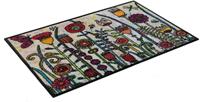 wash+dry by Kleen-Tex Mat Dag zon Inloopmat, motief bloemen, geschikt voor binnen en buiten, wasbaar