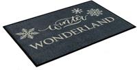wash+dry by Kleen-Tex Mat Winter Wonderland Inloopmat, met quote, geschikt voor binnen en buiten, wasbaar