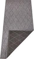 freundin Home Collection Loper Daisy Platweefsel tweezijdig te gebruiken kleed, geschikt voor binnen en buiten, ruiten design, woonkamer, balkon, terras, gemakkelijk in onderhoud