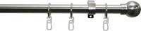 GARDINIA Gardinenstange Â»Gardinenstangen Set MetallÂ«, , Ã 19 mm, 1-lÃufig, FixmaÃŸ, Serie Kugel