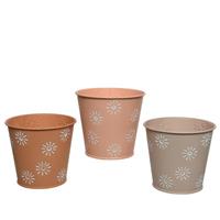 Decoris Bloempot ijzer Ø14-H12.6cm