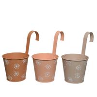 Decoris Bloempot ijzer Ø14-L14-W10-H24cm