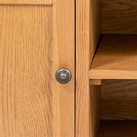 vidaXL Tv-meubel 110x35x44 cm massief eikenhout