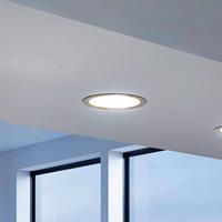 EGLO LED Einbauleuchte Fueva in Schwarz und Weiß 10,5W 1520lm IP44 165mm