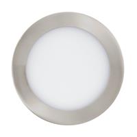 EGLO LED Einbauleuchte Fueva in Nickel-matt und Weiß 10,5W 1520lm IP44 165mm