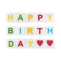 Butlers LOVE LETTERS Kerze Happy Birthday 15 tlg. Kerzen bunt