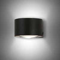 Fabas Luce LED Wandleuchte Lao in Schwarz und Transparent 2x 6W 540lm