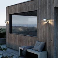 Nordlux Buitenlamp voordeur E14 fitting glas 'Kurnos 20' Gegalvaniseerd design modern