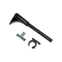 GARDINIA Universal Wandträger Chicago, Wandhalter, für Gardinenstangen Ø 20 mm, schwarz