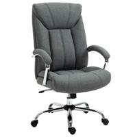 Vinsetto Bürostuhl Ergonomisches Design, Atmungsaktiver Polyester-Bezug grau