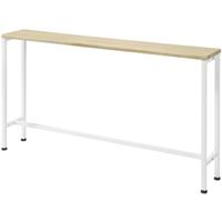 SOBUY FSB19-Z Vintage Konsolentisch Metall Flurtisch Dekotisch Sideboard Beistelltisch Natur/Weiß