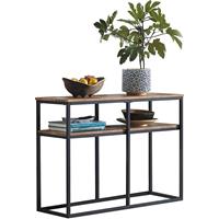 SOBUY FSB42-Q Vintage Konsolentisch mit 2 Ablagen Metall Flurtisch Dekotisch Sideboard Beistelltisch