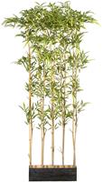 Creativ green Kunst-potplanten Bamboe-roomdivider in een houten kist