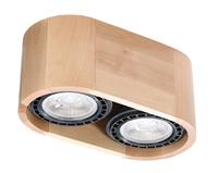 SL.0914 Deckenleuchte basic 2 Holz l: 25, b: 14, h: 10, Fassung GU10, dimmbar - Sollux