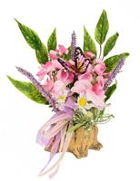 I.GE.A. Kunstplant Orchideen, Gänseblümchen, Schmetterling und Schleife (1 stuk)