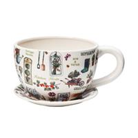 Butlers PLANT A CUP Pflanztasse Gartenkräuter Blumentöpfe weiß