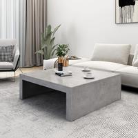 VidaXL Salontafel 100x100x35 cm spaanplaat betongrijs 8720286611098