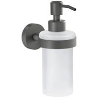 Tesa MOON GREY 40584-00000-00 Zeepdispenser 200 ml Grijs (mat), Glas gesatineerd