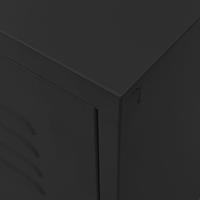 vidaXL Tv-meubel 105x35x50 cm staal zwart