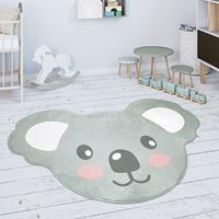 PACO HOME Kinderteppich Teppich Kinderzimmer Spielmatte Babymatte Koala Tier Motiv Grau 90x120 cm Koala