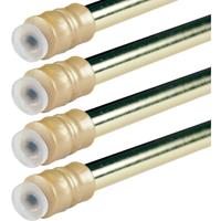 BESTLIVINGS Klemmstange mit Schraubtechnik ausziehbar, kein Bohren und kein Kleben gold - glanz 40 - 60 cm ( 4er Pack )