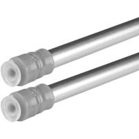 BESTLIVINGS Klemmstange mit Schraubtechnik ausziehbar, kein Bohren und kein Kleben silber - chrom matt 40 - 60 cm ( 2er Pack )