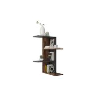 Leen Bakker Wandrek Jena - donkerbruin/grijs - 77,5x45x45 cm