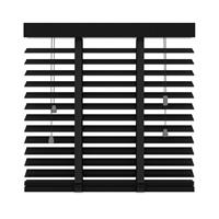 Fenstr jaloezie hout 50 mm zwart - 80x130 cm