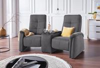 exxpo - sofa fashion 2-zitsbank Tivoli, bioscoopsofa met relaxfunctie, met bijzettafel en opbergruimte