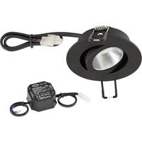 EVN PC20N60902 LED-inbouwlamp 6 W Warmwit Zwart