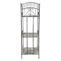 Clayre & Eef Grijze Rek 34*29*112 cm 5Y0976
