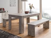 Mobistoxx Set van tafel en zitbanken BAYERN beton