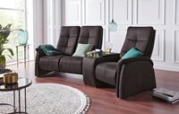 exxpo - sofa fashion 3-zitsbank Tivoli, bioscoopsofa met relaxfunctie, met bijzettafel en opbergruimte