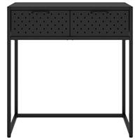VIDAXL Konsolentisch Schwarz 72x35x75 Cm Stahl