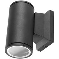 BES LED Led Tuinverlichting - Buitenlamp - Aigi Wally Down - Gu10 Fitting - 1-lichts at Zwart - Rond - Aluminium