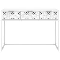 vidaXL Wandtafel 106x35x75 cm staal wit