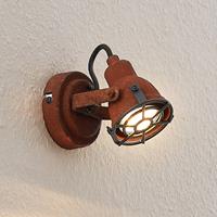 Lindby Scabra spot in roestoptiek, 1-lamp