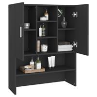 VIDAXL Waschmaschinenschrank Schwarz 70,5x25,5x90 cm