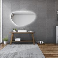 Gliss Design Spiegel Trendy Oval LED Verlichting - Spiegel Trendy 60x50 cm